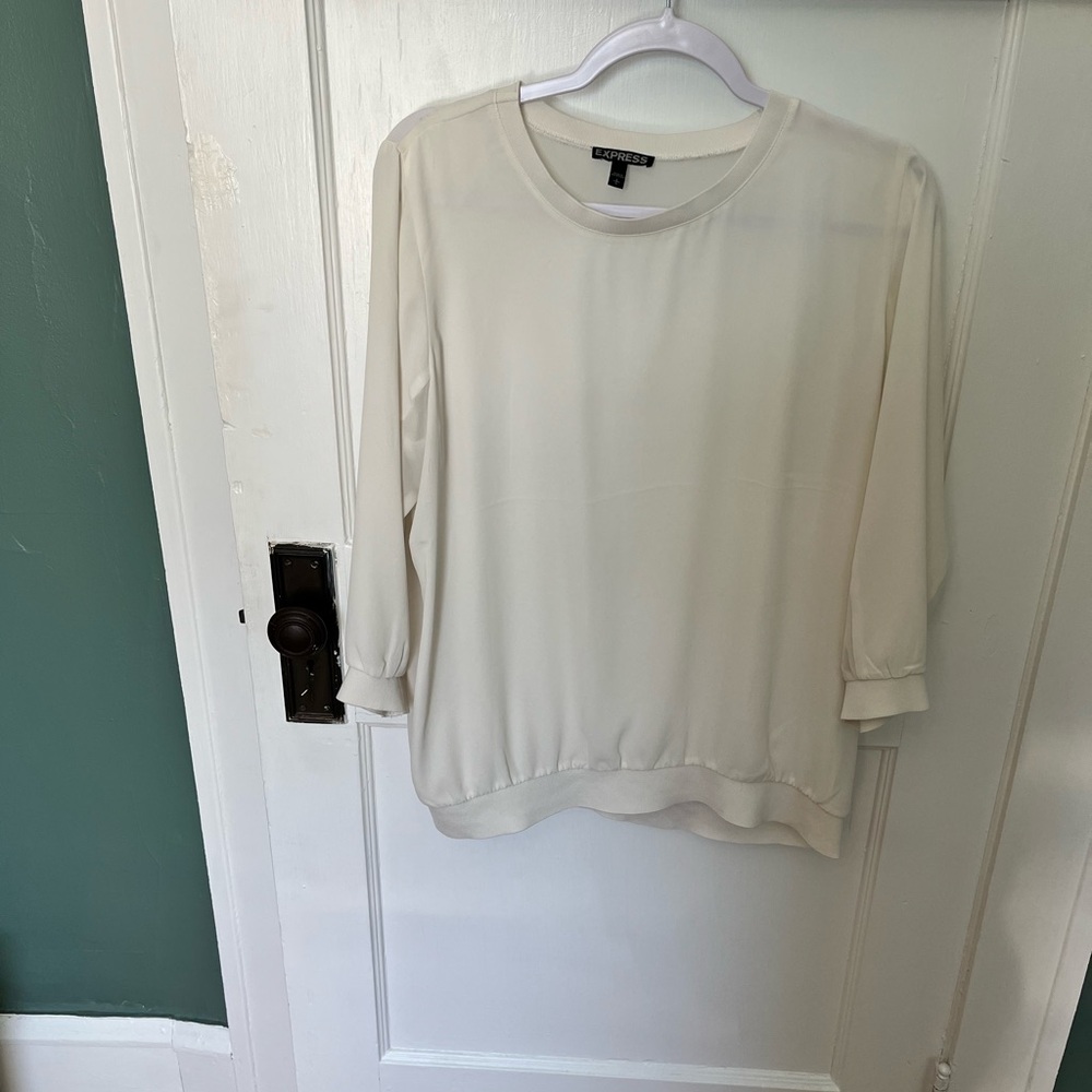 Express Cream Women's Top